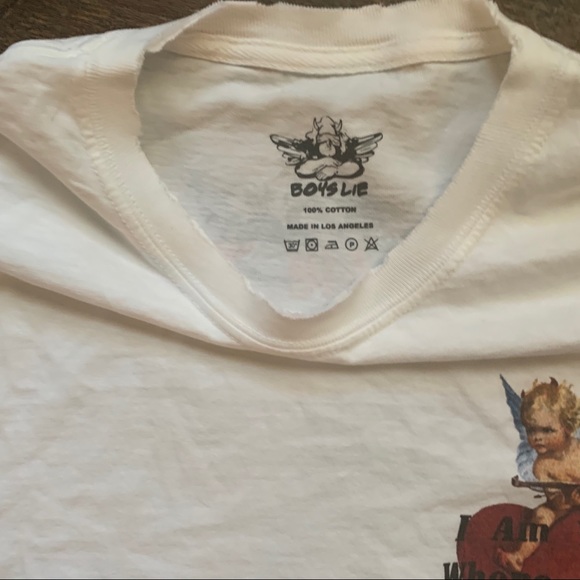 Boys Lie I Am Not Where You Left Me crop tee - Picture 7 of 9